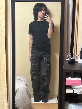 GRANCY】High Damage Straight Denim Pants / ハイダメージストレート