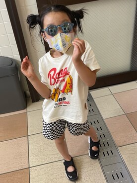 「アイテム（サンダル）」を使った、UTAさん（キッズ・110cm）の夏コーディネート