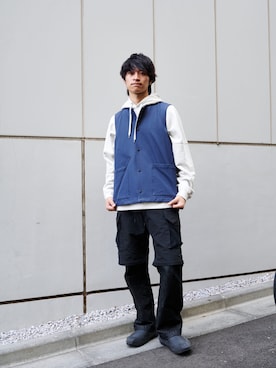 　KOGA MASANARIさん（メンズ・186cm）の冬コーディネート