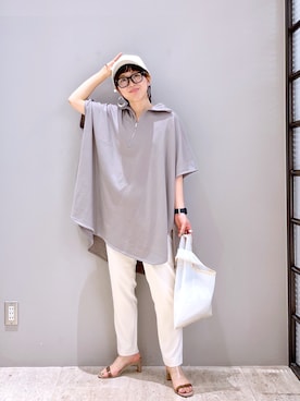 「アイテム（キャップ）」を使った、miiisanさん（レディース・150cm・30代）の春コーディネート