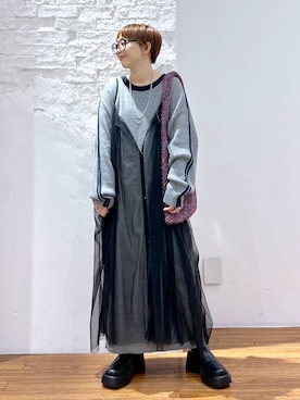 「アイテム（ワンピース/ドレス）」を使った、miiisanさん（レディース・150cm・30代）の冬コーディネート