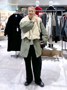 「アイテム（その他アウター）」を使った、miiisanさん（レディース・150cm・30代）の秋コーディネート