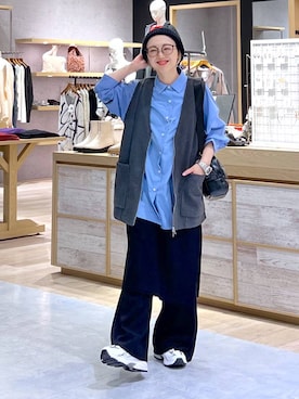 「アイテム（帽子）」を使った、miiisanさん（レディース・150cm・30代）の秋コーディネート