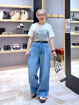 「LEPSIM（レプシィム）のアイテム」を使った、miiisanさん（レディース・150cm）の夏コーディネート