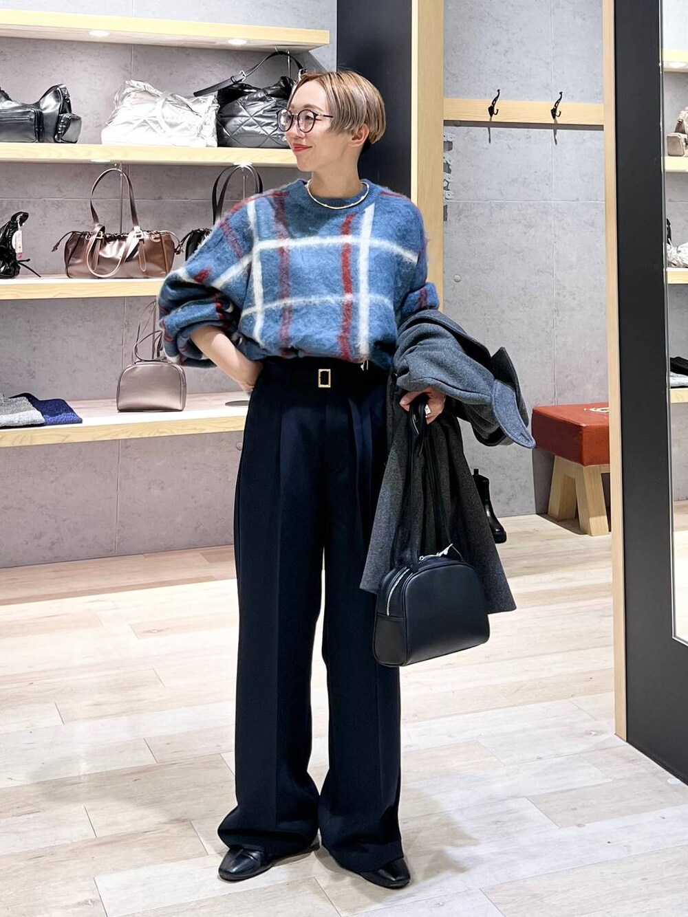 ウールライクダブルコート 243734を使った人気ファッション