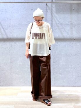 「アイテム（帽子）」を使った、miiisanさん（レディース・150cm・30代）の夏コーディネート