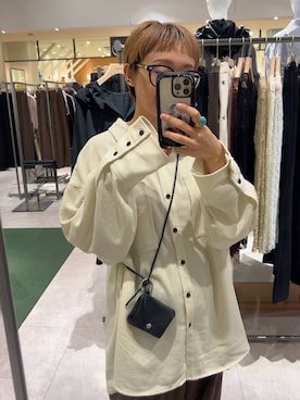 「LEPSIM（レプシィム）のイージーコクーンカラーパンツ　1043483（その他パンツ、ブラウン系）」を使った、miiisanさん（レディース・150cm）の秋コーディネート