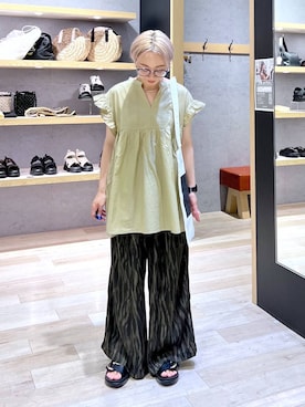 「アイテム（トートバッグ）」を使った、miiisanさん（レディース・150cm・30代）の夏コーディネート