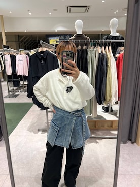 「LEPSIM（レプシィム）の【CONVERSE／コンバース】AS/AGED/AC/OX　573027（スニーカー、ブルー系）」を使った、miiisanさん（レディース・150cm）の春コーディネート