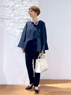 「LEPSIM（レプシィム）のアイテム（イヤリング）」を使った、miiisanさん（レディース・150cm）の冬コーディネート