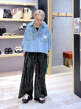 「LEPSIM（レプシィム）のアイテム」を使った、miiisanさん（レディース・150cm）の夏コーディネート