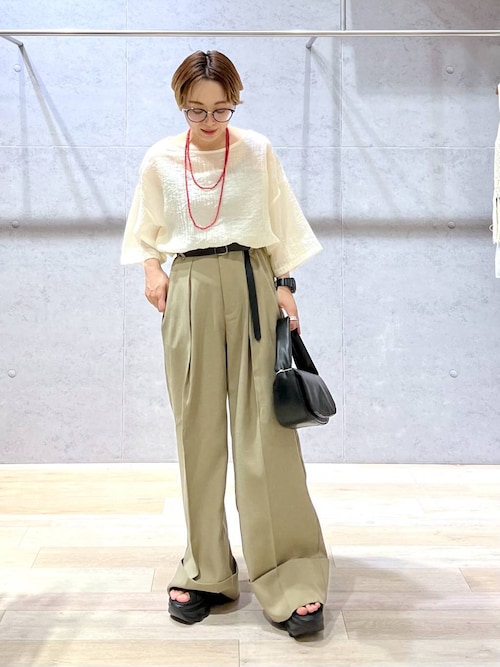 セール】リネンブレンドスラックスパンツ 324950（その他パンツ