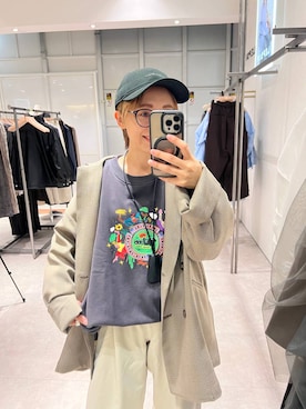 「LEPSIM（レプシィム）のイージーコクーンワイドパンツ　499926（その他パンツ）」を使った、miiisanさん（レディース・150cm）の秋コーディネート