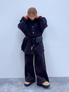 「アイテム（ボディバッグ/ウエストポーチ）」を使った、miiisanさん（レディース・150cm・30代）の秋コーディネート