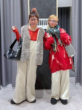 「アイテム（オールインワン・サロペット）」を使った、miiisanさん（レディース・150cm）の冬コーディネート