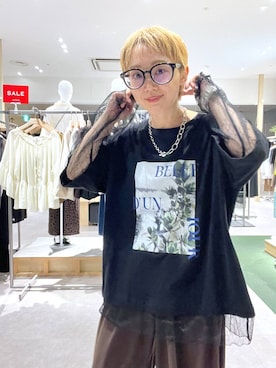 「LEPSIM（レプシィム）のベルトバックルクッションサンダル　638815（サンダル、ホワイト系）」を使った、miiisanさん（レディース・150cm）の夏コーディネート