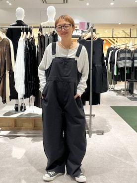 「LEPSIM（レプシィム）のボリュームチェーンマンテルネックレス　672189（ネックレス、シルバー系）」を使った、miiisanさん（レディース・150cm）の夏コーディネート