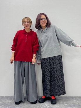 「LEPSIM（レプシィム）のアウトリンキングシアープルオーバー　582453（Tシャツ/カットソー）」を使った、miiisanさん（レディース・150cm）の秋コーディネート