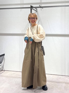 「アイテム（マタニティウェア/グッズ）」を使った、miiisanさん（レディース・150cm）の秋コーディネート