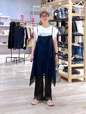 「アイテム（キャップ）」を使った、miiisanさん（レディース・150cm・30代）の夏コーディネート