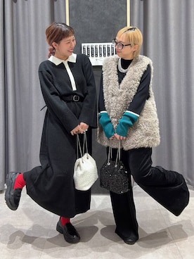 「アイテム（ママ＆ベビー）」を使った、miiisanさん（レディース・150cm）の冬コーディネート