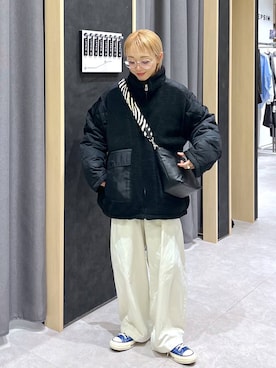 「アイテム（ブルゾン）」を使った、miiisanさん（レディース・150cm・30代）の秋コーディネート