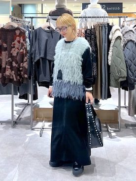 「アイテム（ベスト）」を使った、miiisanさん（レディース・150cm）の冬コーディネート