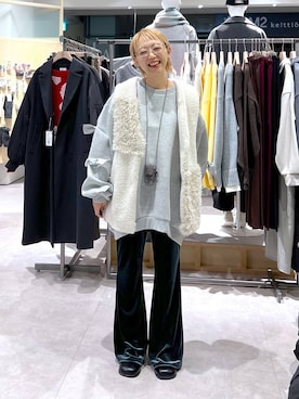 「アイテム（ベスト）」を使った、miiisanさん（レディース・150cm・30代）の秋コーディネート