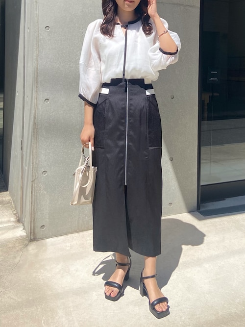 レディメイド LADYMADE バイカラーボリュームシアーブラウス （ホワイト） 楽天市場】レディメイド LADYMADE バイカラーボリュームシアー