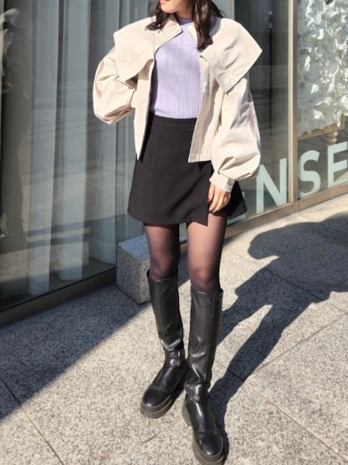 タックボリュームブルゾン / ROSSO【未使用新品】 RASW]デニムタックボリュームブルゾン ◇送料無料【スピード配送