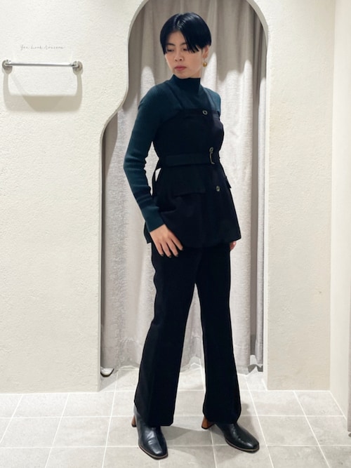 ニット セーター ケープセットラインリブニット レディース LADYMADE ニット セーター ケープセットラインリブニット