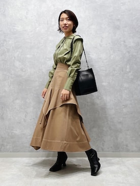 「ステッチ」｜LADYMADE Stylingさん（レディース・160cm）の冬コーディネート