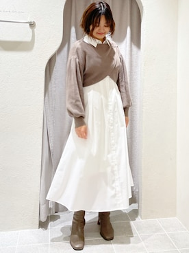 「ladymade」｜LADYMADE Stylingさん（レディース・160cm）の冬コーディネート