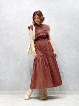 「コットンレース」｜LADYMADE Stylingさん（レディース・160cm）の春コーディネート