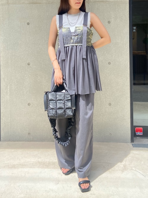 セール】アシメリボンポケットタックワイドパンツ（その他パンツ