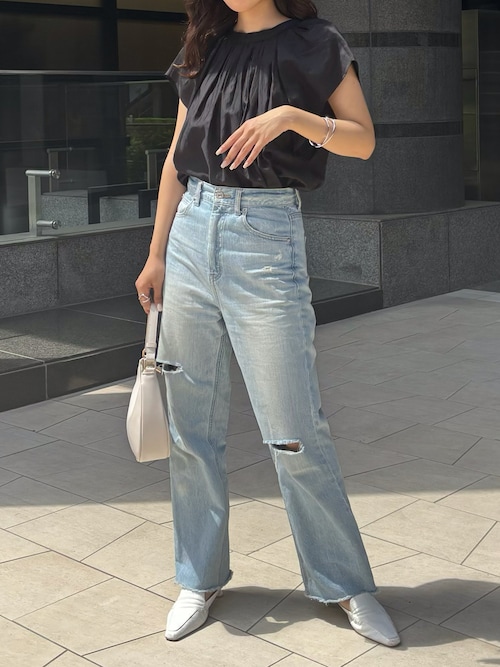 レディメイド LADYMADE 2WAYシアーギャザーブラウス （ブラック） レディメイド LADYMADE 2WAYシアーギャザーブラウス （ブラック