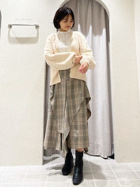 「ローゲージニット」｜LADYMADE Stylingさん（レディース・160cm）の秋コーディネート