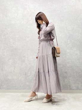 「春ワンピ」｜LADYMADE Stylingさん（レディース・160cm）の春コーディネート