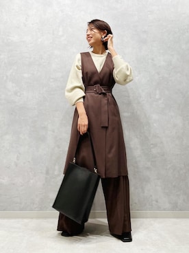 「ラクーンニット」｜LADYMADE Stylingさん（レディース・160cm）の秋コーディネート