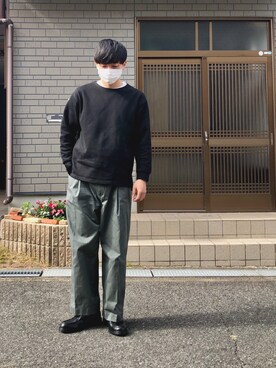 黒ニット のメンズ人気ファッションコーディネート Wear