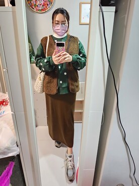 「earthtone」｜Yukariveraさん（レディース・164cm）の冬コーディネート