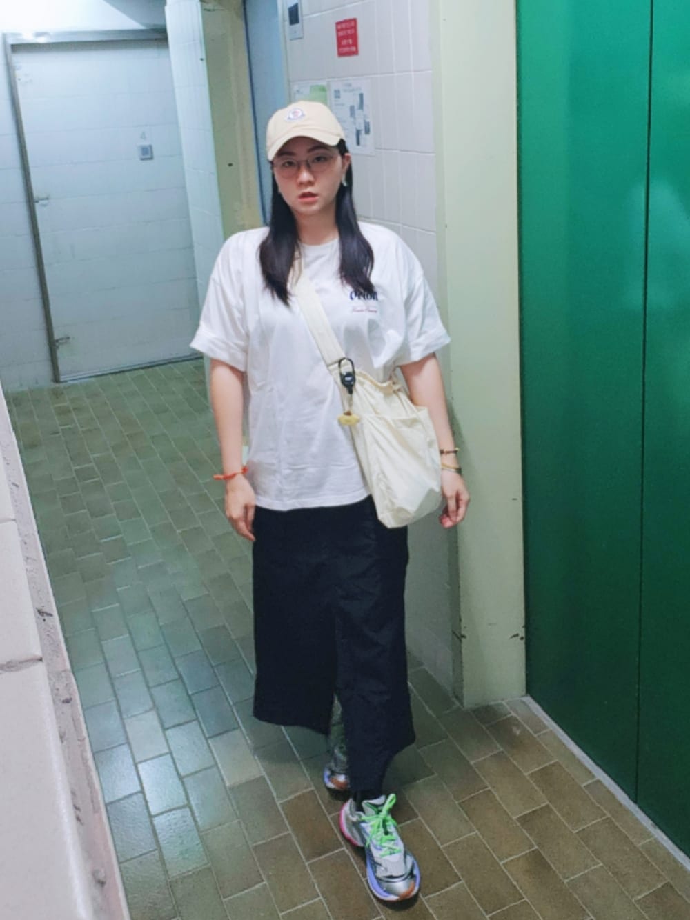 「ootd、wiwt、Saturdays、hkgirl、夏コーデ、2024 Aug、weekend style」｜「PUMAのpuma velophasis phased（スニーカー、その他）」を使った、Yukariveraさん（レディース・165cm）の夏コーディネートの1枚目の写真