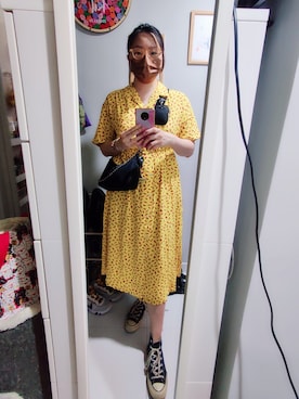 「working style」｜「アイテム（シャツワンピース）」を使った、Yukariveraさん（レディース・164cm）の夏コーディネート