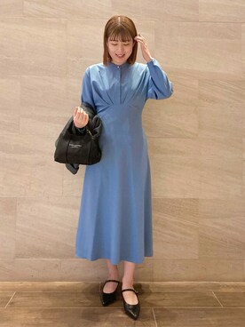 ドルマンウエストシェイプワンピースを使った人気ファッション ...