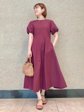 ワンピース ピンク系 を使った バーガンディー の人気ファッションコーディネート Wear