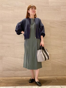 ブルゾンを使った ネイビー のレディース人気ファッションコーディネート Wear