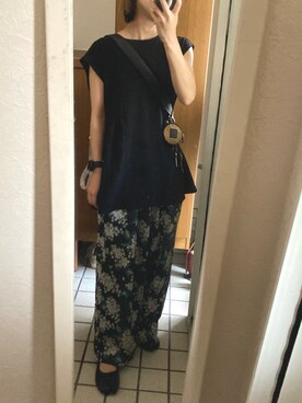 「SALON adam et rope'（サロン アダム エ ロペ）のアイテム」を使った、uさん（レディース・153cm）の夏コーディネート