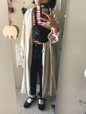 「sm2rhythm（サマンサモスモスリズム）のアイテム（その他アウター）」を使った、uさん（レディース・152cm）の秋コーディネート