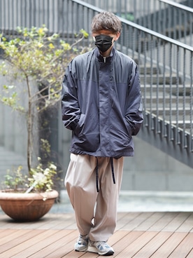 Stein 22ss oversized nylon rain jacket-