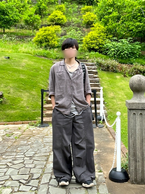 GRANCY（グランシー）の「【GRANCY】Vintage Fade Open-collar Shirt